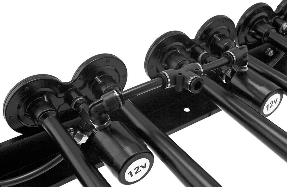 Complete Onboard System- 200psi Air Compressor, 3 Gallon Aluminum Tank, 8 Trumpets.Super Loud dB.Fits Vehicles like Pickup/Jeep VXO4830AB/8124XB. Vixen Horns OCTOPOD Train Horn Kit for Trucks/Car/Semi
