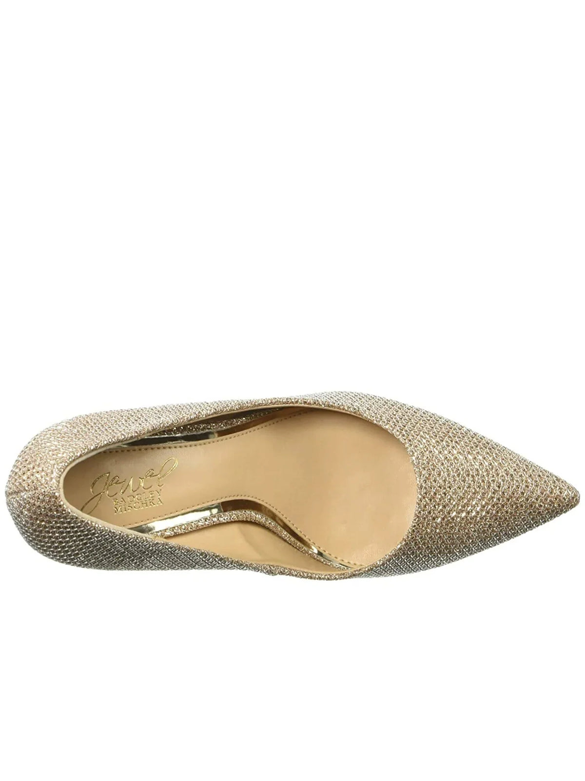 JEWEL BADGLEY MISCHKA Womens Beige Cushioned Rumor Pointed Toe Block Heel Slip On Dress Pumps 8