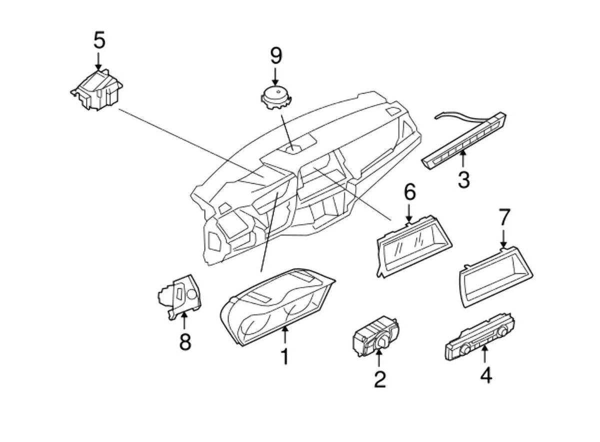 New Genuine  Rain Light Solar Sensor (2007-2013) OE 61359214977