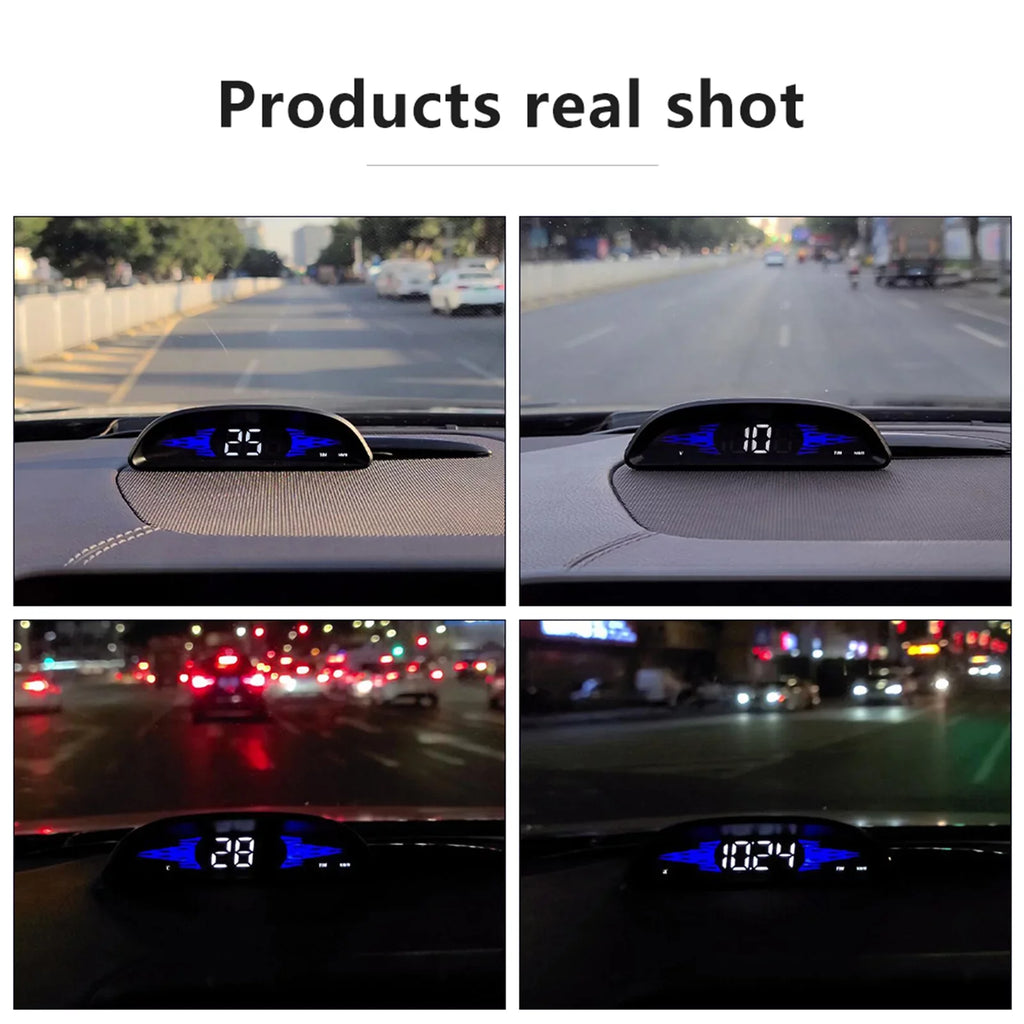 Nebublu Car Speedometer Head-Up Display, B2 Multi-Functions Diagnostic Detector for Improved Driving Safety