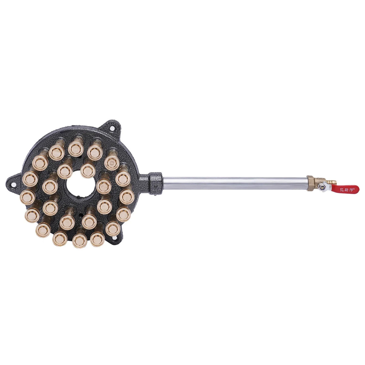 Miumaeov 24-Hole Gas Stove Cooker Liquefied Gas Burner High Pressure Wok Gas Camping Stove Cast Iron