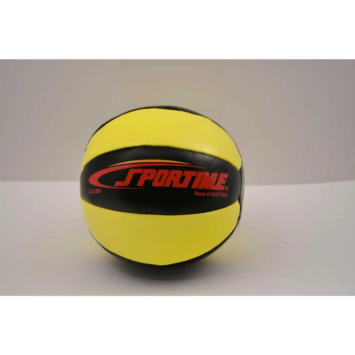 Sportime Strength Medicine Ball, 2 Pounds, 6 Inches, Yellow and Black
