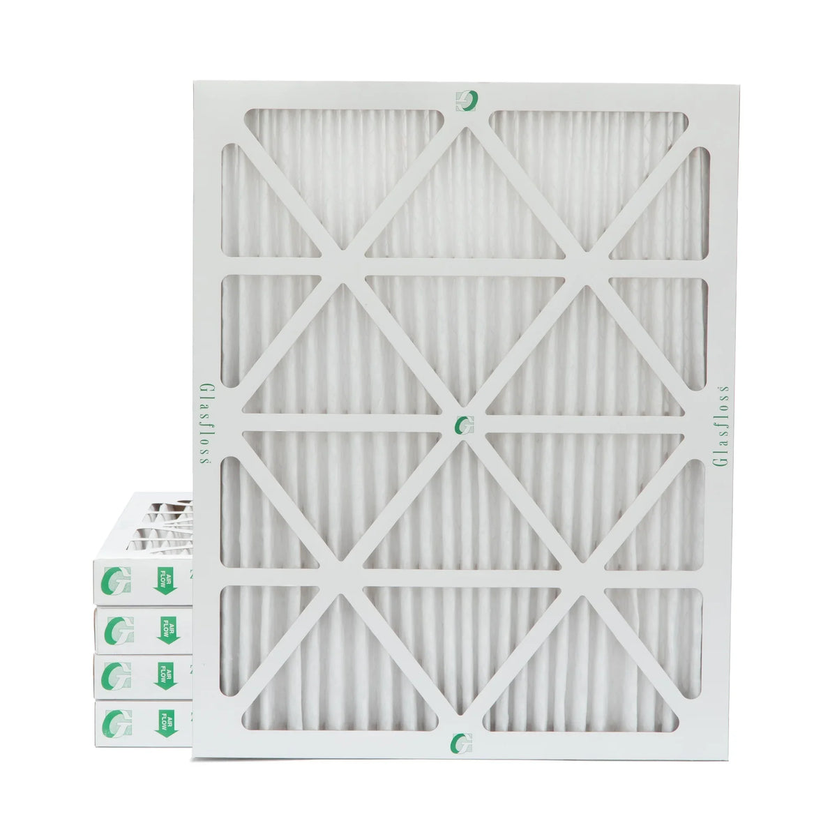 ( Quantity 5 ) Exact Size: 15-1/2 x 19-1/2 x 1-3/4. 16x20x2 MERV 10 Pleated HVAC Air Filters by Glasfloss