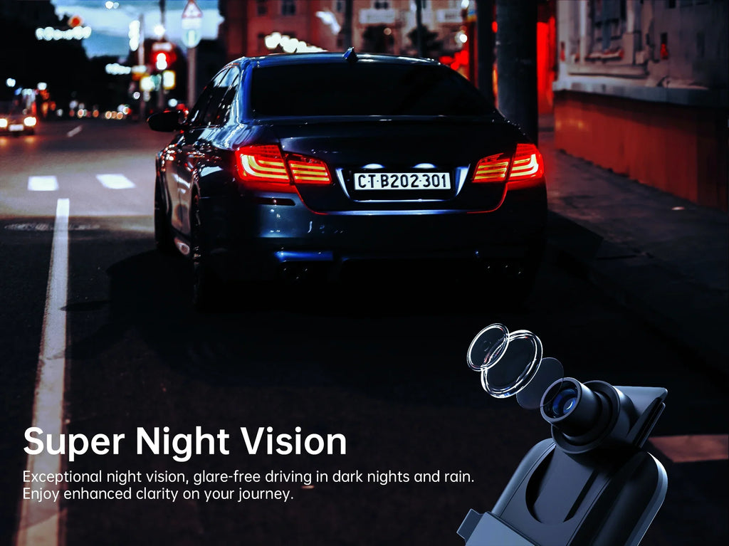 Pelsee 10" 2.5K Mirror Dash Cam, Rear View Mirror Camera with Smart Driving Assistant w/ADAS and BSD for Cars&Trucks, 24H Parking Monitor Mode, Night Vision, Voice Control, Free 32GB Card include