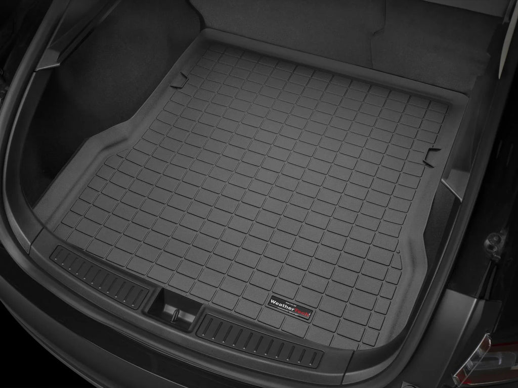 WeatherTech Cargo Trunk Liner with Bumper Protector suitable with 2014-2023  Transit Connect - Behind 1st Row Seating With Bumper Protector, Black