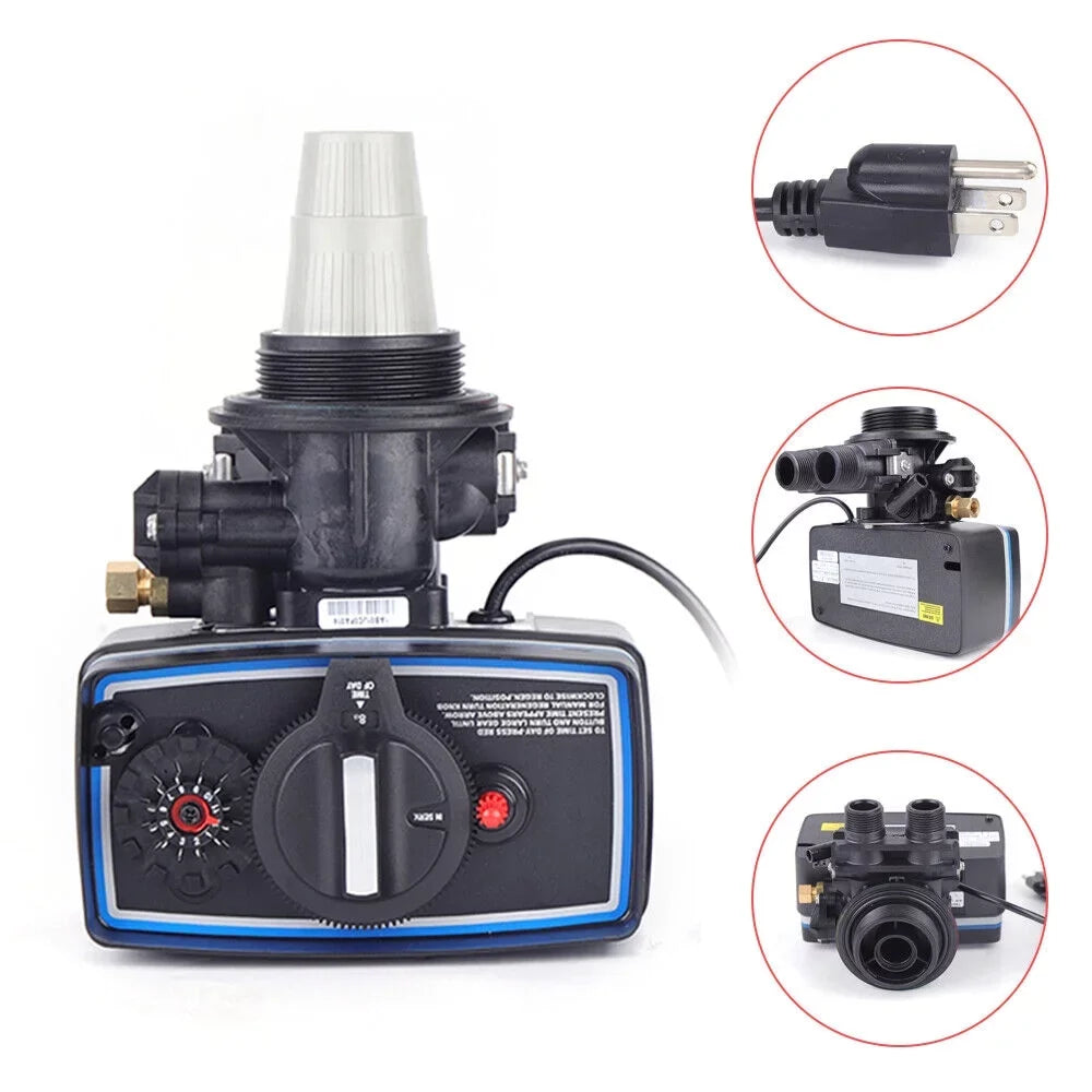 Fichiouy Clock Control Valve for liquid Filter Softener Resin Tank Automatic Operating 3W 110V