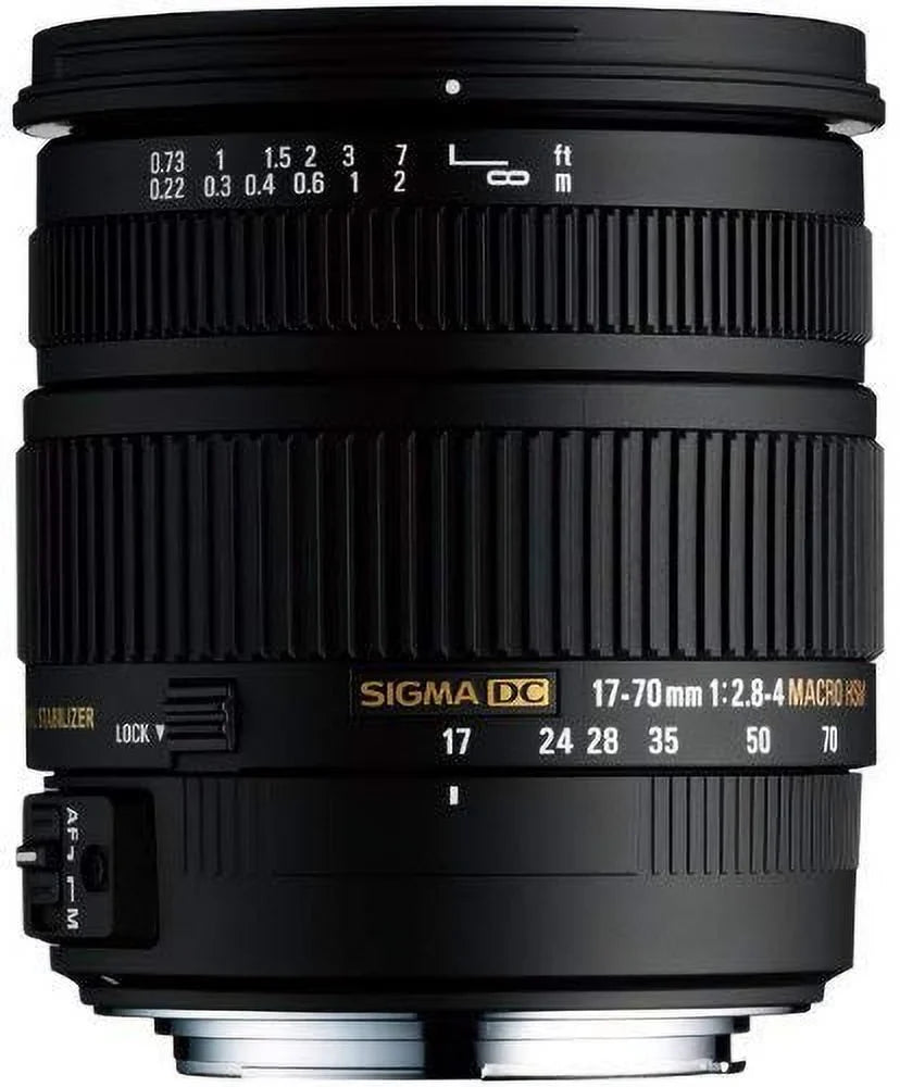Sigma 17-70mm F2.8-4 DC MACRO HSM Lens - Black