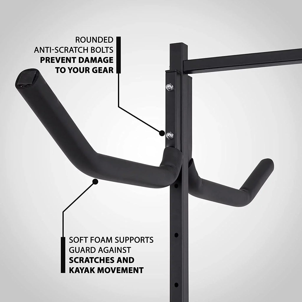 RaxGo Kayak Storage Rack, Indoor & Outdoor Freestanding Storage for 6 Kayak