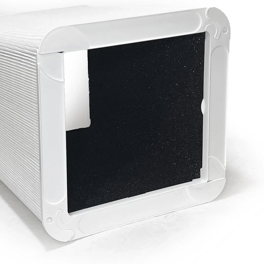 Nispira Collapsible True HEPA Particle Activated Charcoal Filter Replacement suitable with Blueair Blue Pure 121 Large Air Purifier 620 SQ.FT | Remove Smoke VOCs | 2 Pack