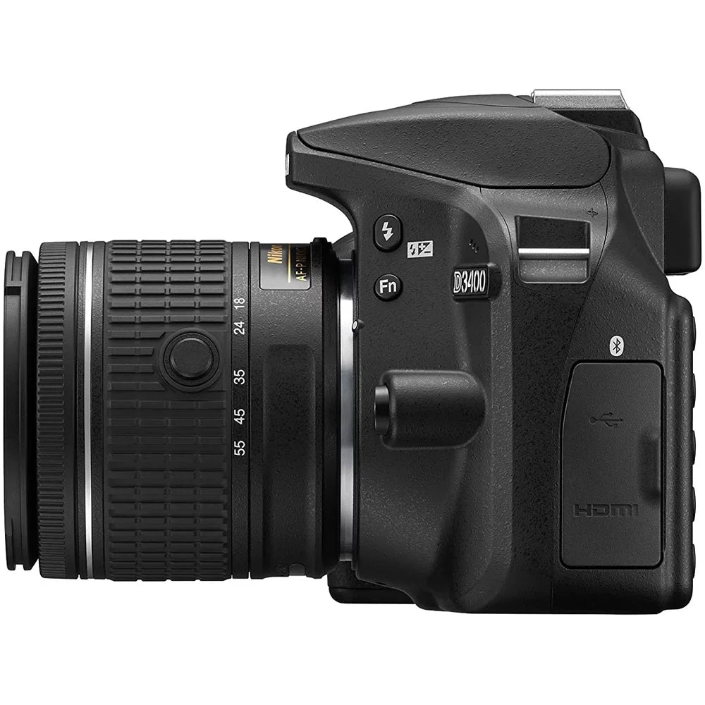 Restored  D3400 24.2 MP DSLR Camera with 18-55mm VR Lens Kit 1571B (Black) (Refurbished)