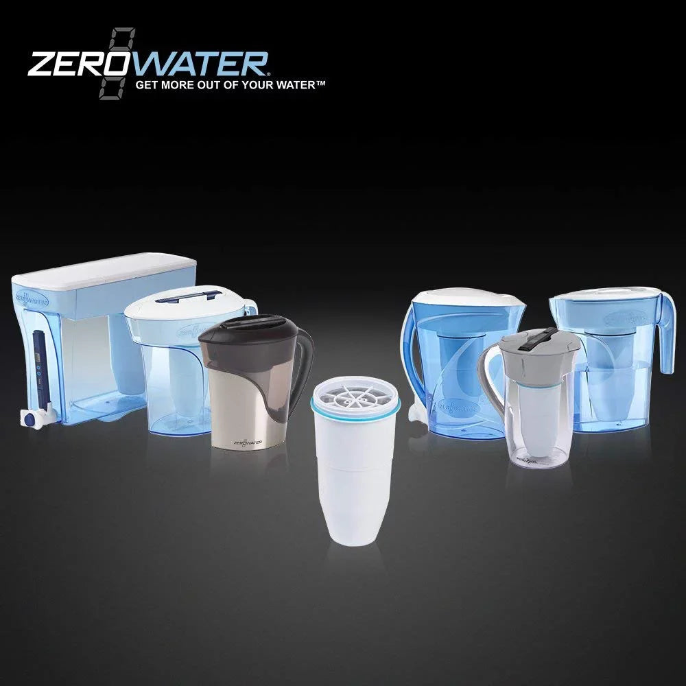 Zero aqua Replacement Filter For Pitchers & Dispenser  ZR-008 (8 Pack)