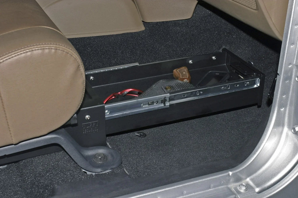 Tuffy Security Products 293-01 Under Seat Drawer - Passenger Side; Black; 2007-2018 Jeep Wrangler Unlimited JK