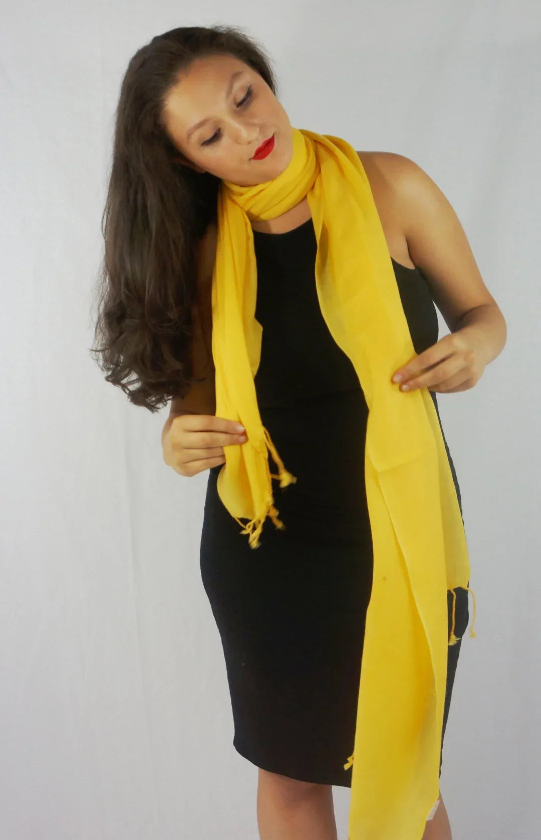 Fancy Shawl/Sheer Shawl/Summer Shawl/aqua Pashmina Shawl/Light weight Shawl/Evening Shawl/Pashmina Shawl/Scarf/Scarves (Marigold Yellow Regular Shawl)