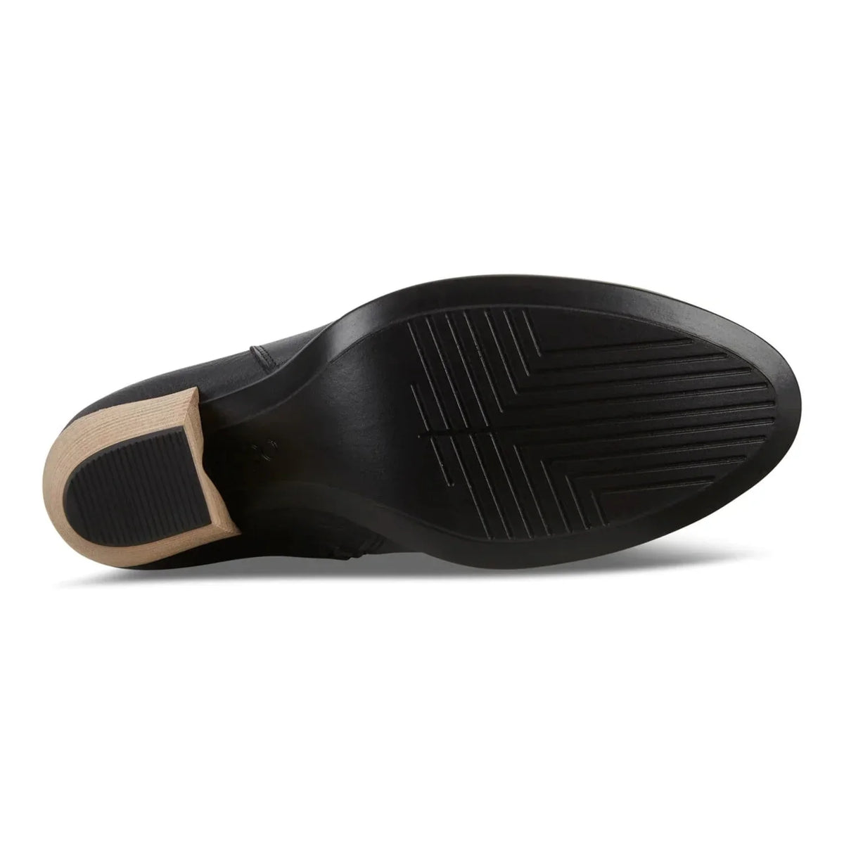 Ecco Women's Black Leather Western liquid impervious Ankle Booties