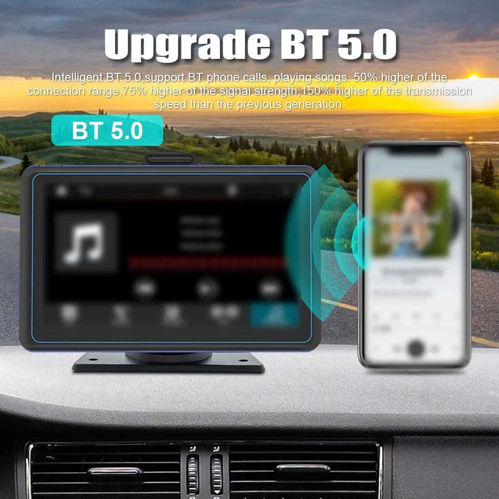Apexeon Car Stereo,Camera Dual MP5 Player Dual USB Car Audio Portable Car 7'' 720P 5.0  appropriate Car Stereo 5.0 appropriate USB BT Receiver BT 5.0 12 Auto suitable Android Stereo 720P Car