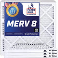 Filter King 30.5x4x1a Air Filter | 4-PACK | MERV 8 HVAC Pleated A/C Furnace Filters | MADE IN USA | Actual Size: 30.5 x 4 x .75"