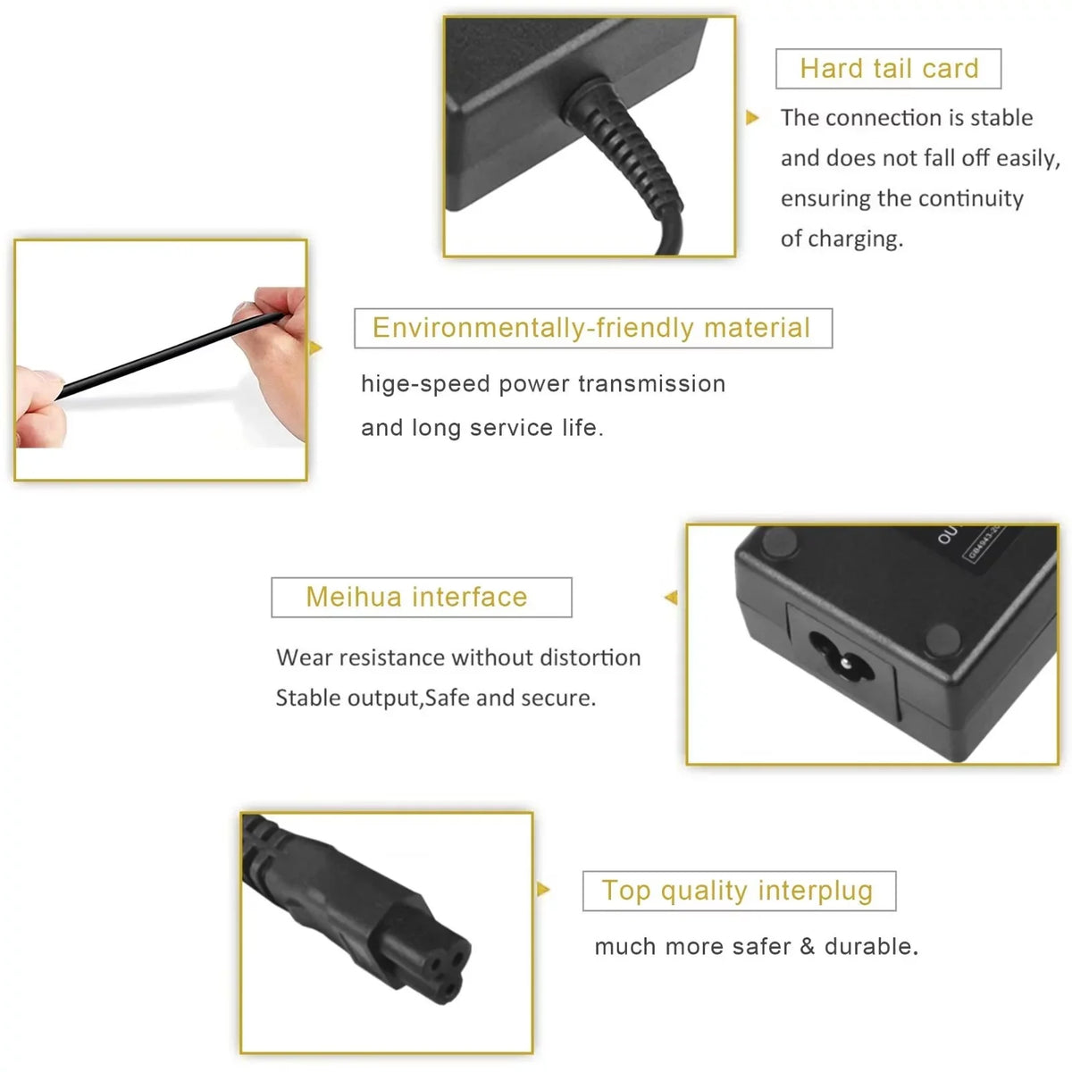 CJP-Geek 135W AC Adapter Charger for  Y40-70 Y40-80 Y50-70 Power Cord 20V 6.75A
