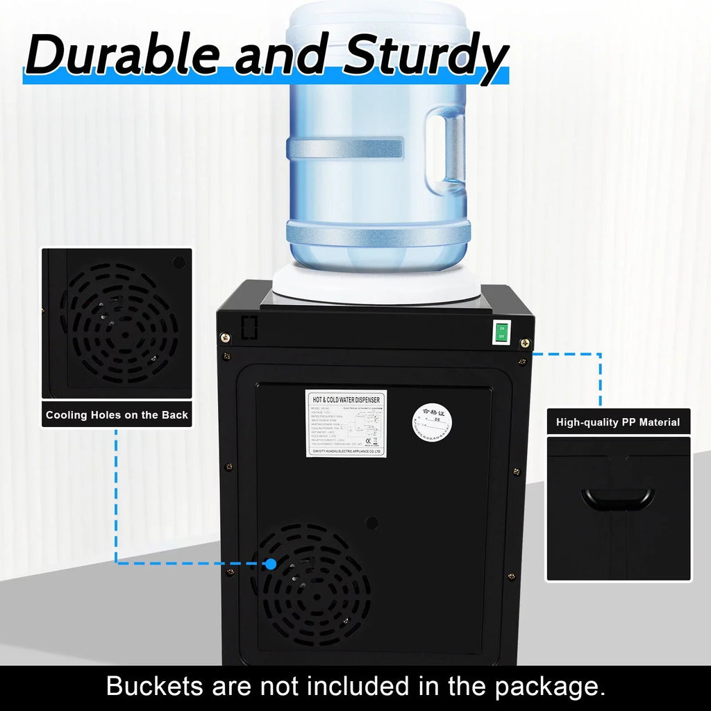 Oukaning liquid Dispenser 110V 5 Gallon Top Loading Hot & Cold liquid Home Office