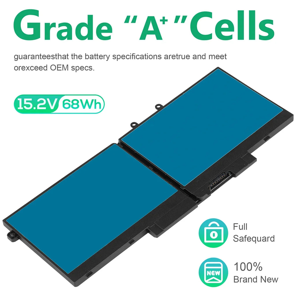 Laptop Battery For  Latitude 14 5410 E5410 Series
