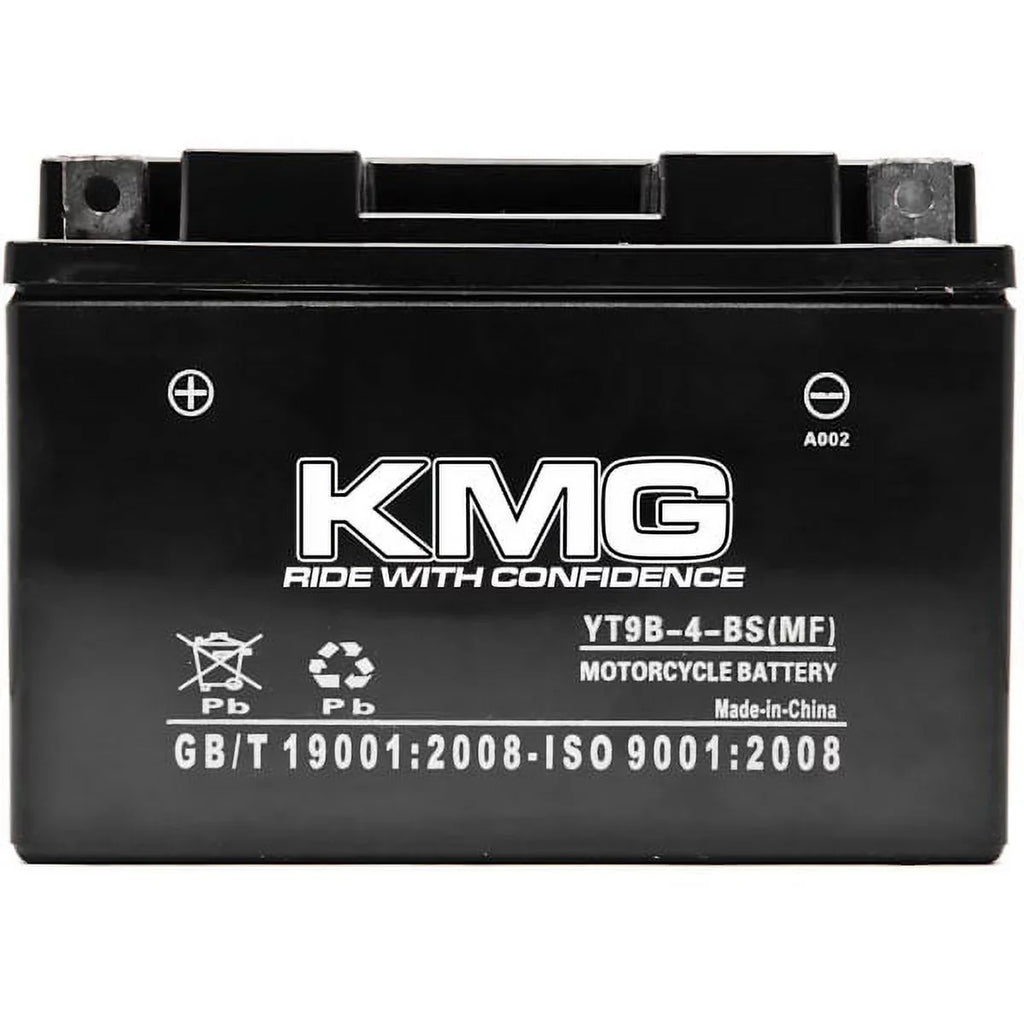 KMG YT9B-4-BS Battery appropriate with Yamaha 700 YFM70R Raptor 2006-2012 Sealed Maintenance Free 12V Battery High Performance SMF OEM Replacement Powersport Motorcycle ATV Snowmobile Watercraft