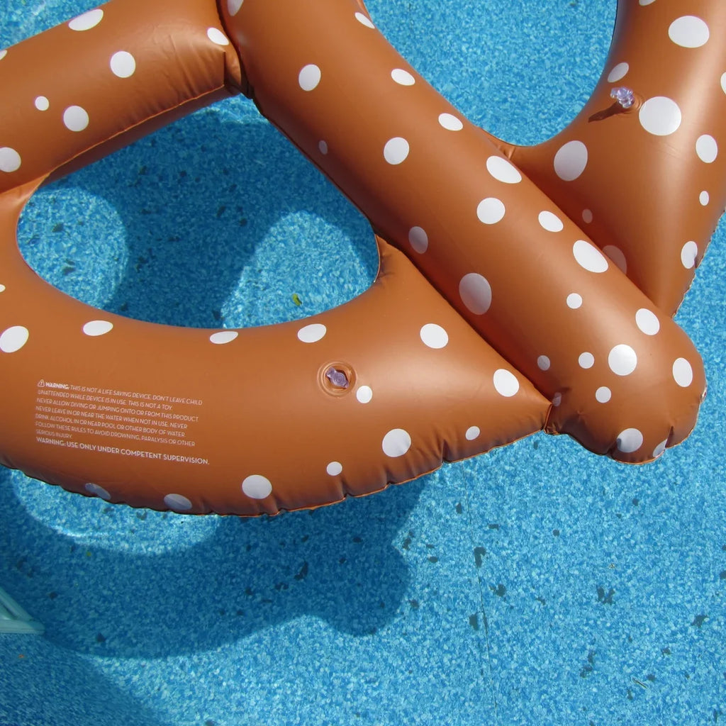 Giant 48" Inflatable Pretzel Swim Pool aqua Float Blow Up Toy Party Decoration Novelty Raft