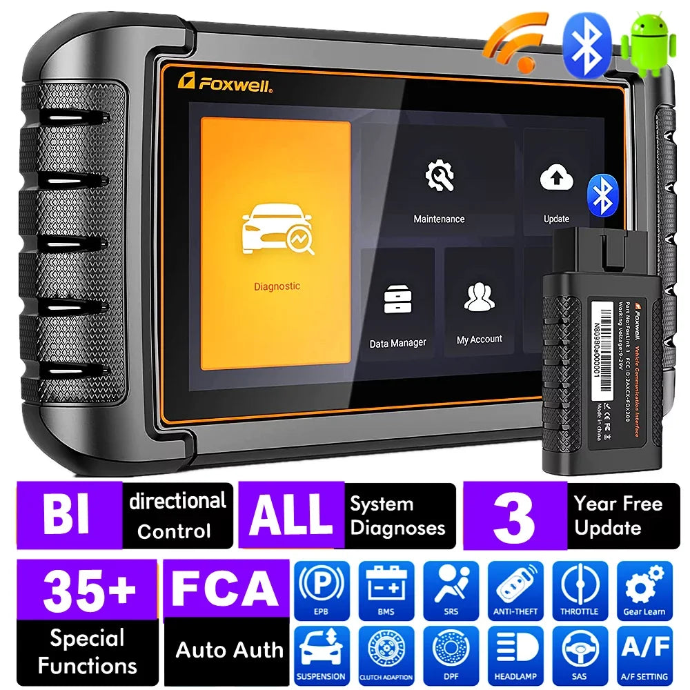 Foxwell NT809 BT All System Bidirectional OBD2 Scanner Auto Diagnostic Tool IMMO