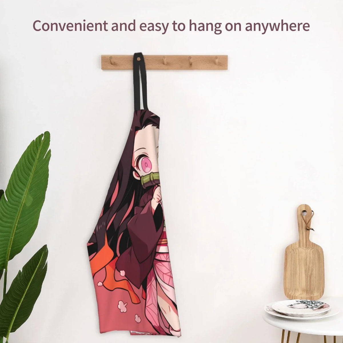 Demon Slayer Nezuko Kamado Waterproof Apron Home Decor For Kitchen/Cooking/Gardening/Painting/BBQ/Baking/Chef/Craftsman