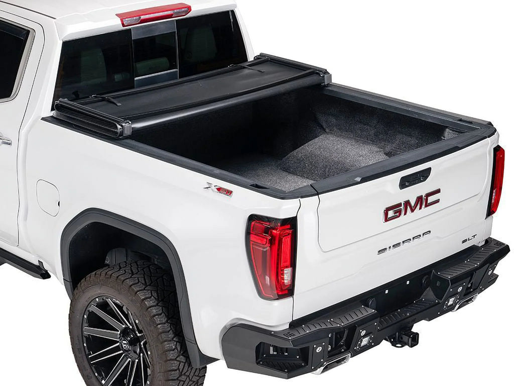 Gator by RealTruck SFX Tri-Fold Tonneau wrap matching with 2022-2024  Tundra 6'7" Bed w/ Deck Rail System