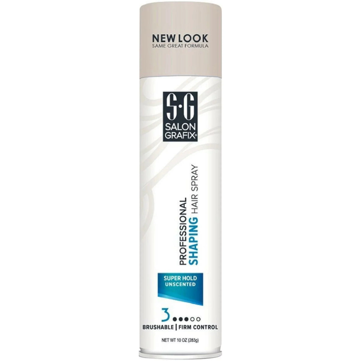 5 Pack Salon Grafix Unscented Shaping Hair Spray, 10oz each