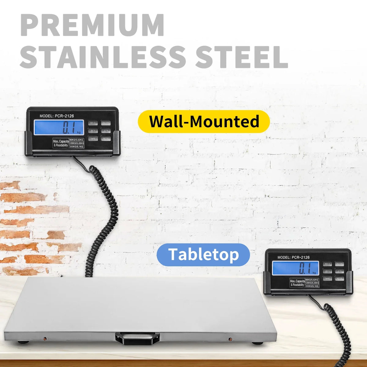 SKYSHALO Livestock Scale Dog Scales Large Animal Scale Pig Scale 700lbs x 0.2lbs Large Platform 40.6x20.9Inch Stainless Steel Vet Scale Industrial Floor Scale Goat Weight Scale Pet Digital Scale