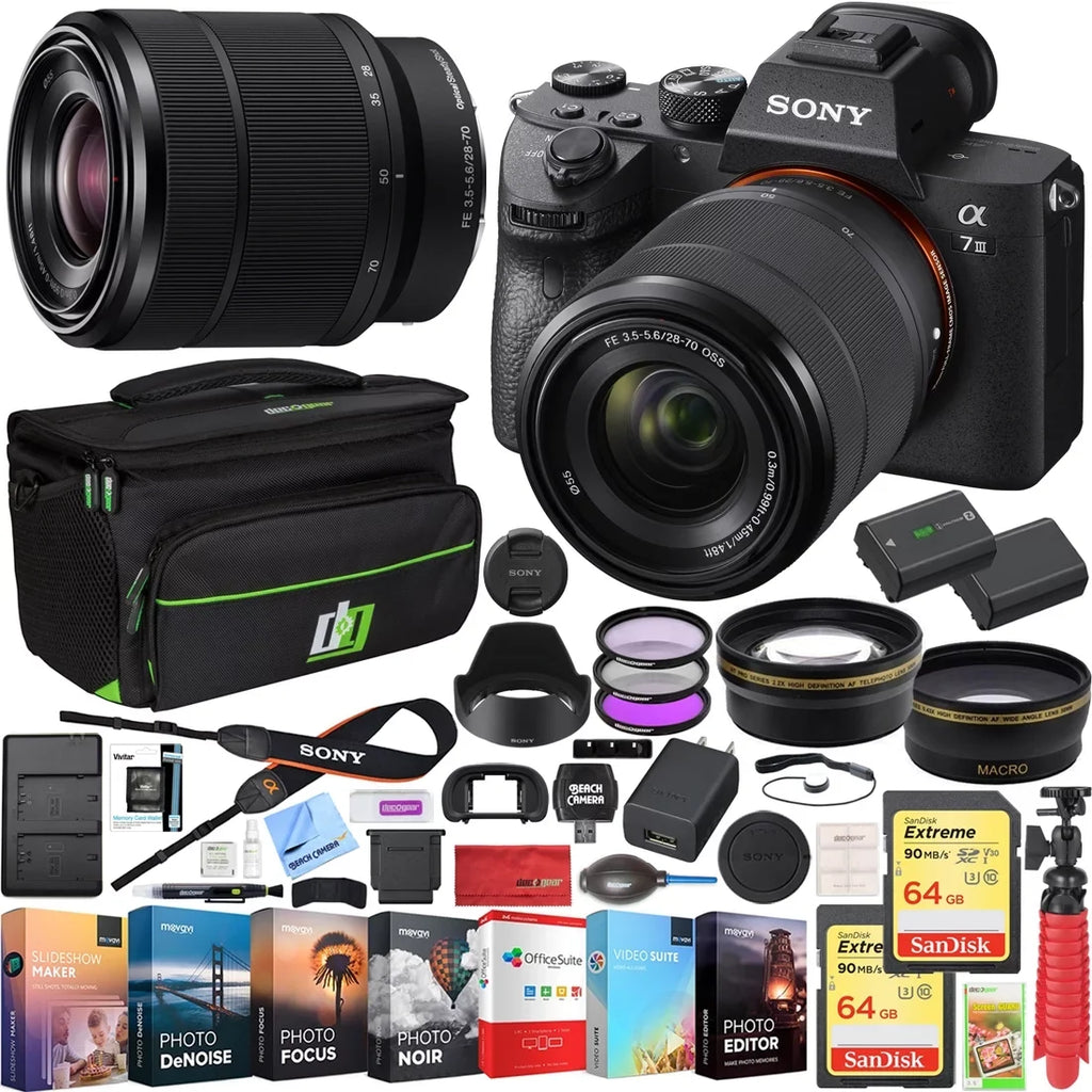 Pro Alpha a7 III 24.2 Megapixel Mirrorless Camera with Lens, 1.10", 2.76", Black