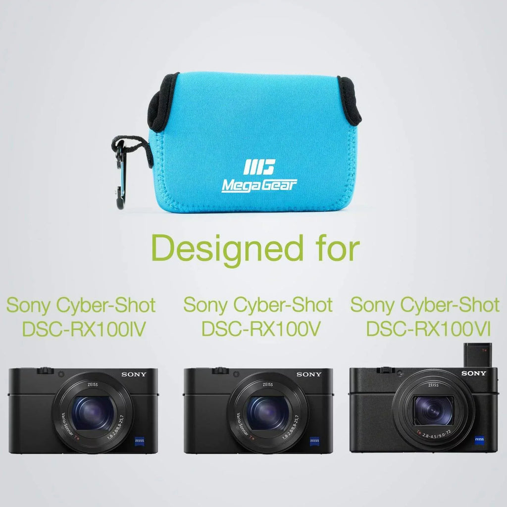MegaGear  Cyber-shot DSC-RX100 VII, DSC-RX100 VI, DSC-RX100 V, DSC-RX100 IV, DSC-RX100 III, DSC-RX100 II Neoprene Camera Case