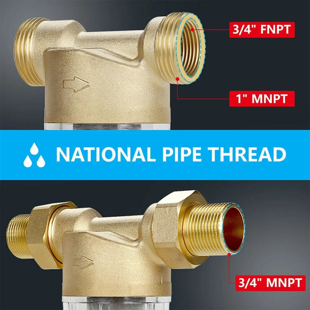Jahy2Tech Primary moisture Pre-Filter Rust Prevention Washable Fits All Pipes Easy Maintenance