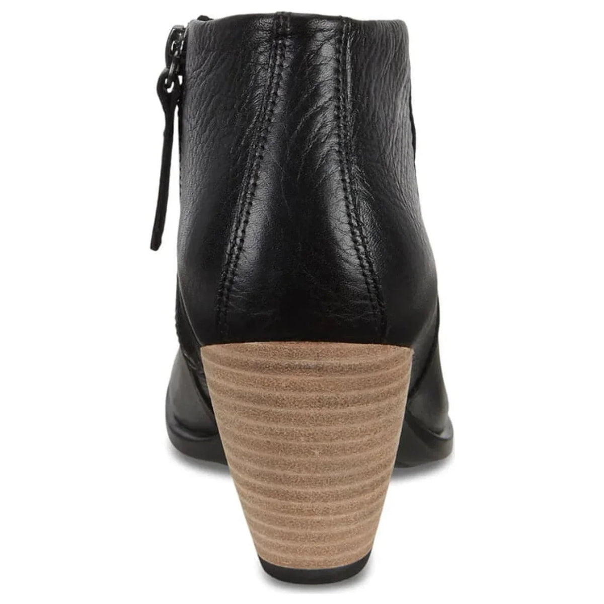 Ecco Women's Black Leather Western liquid impervious Ankle Booties