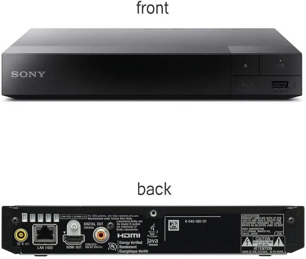 Video Streaming & Screen Mirroring, DVD Players for Tv, HD Bluray Playback, Includes Blue Ray/Cd Player, Full 1080p, Remote Control, HDMI Cable, Cleaning Cloth.  Blu Ray Player with WiFi