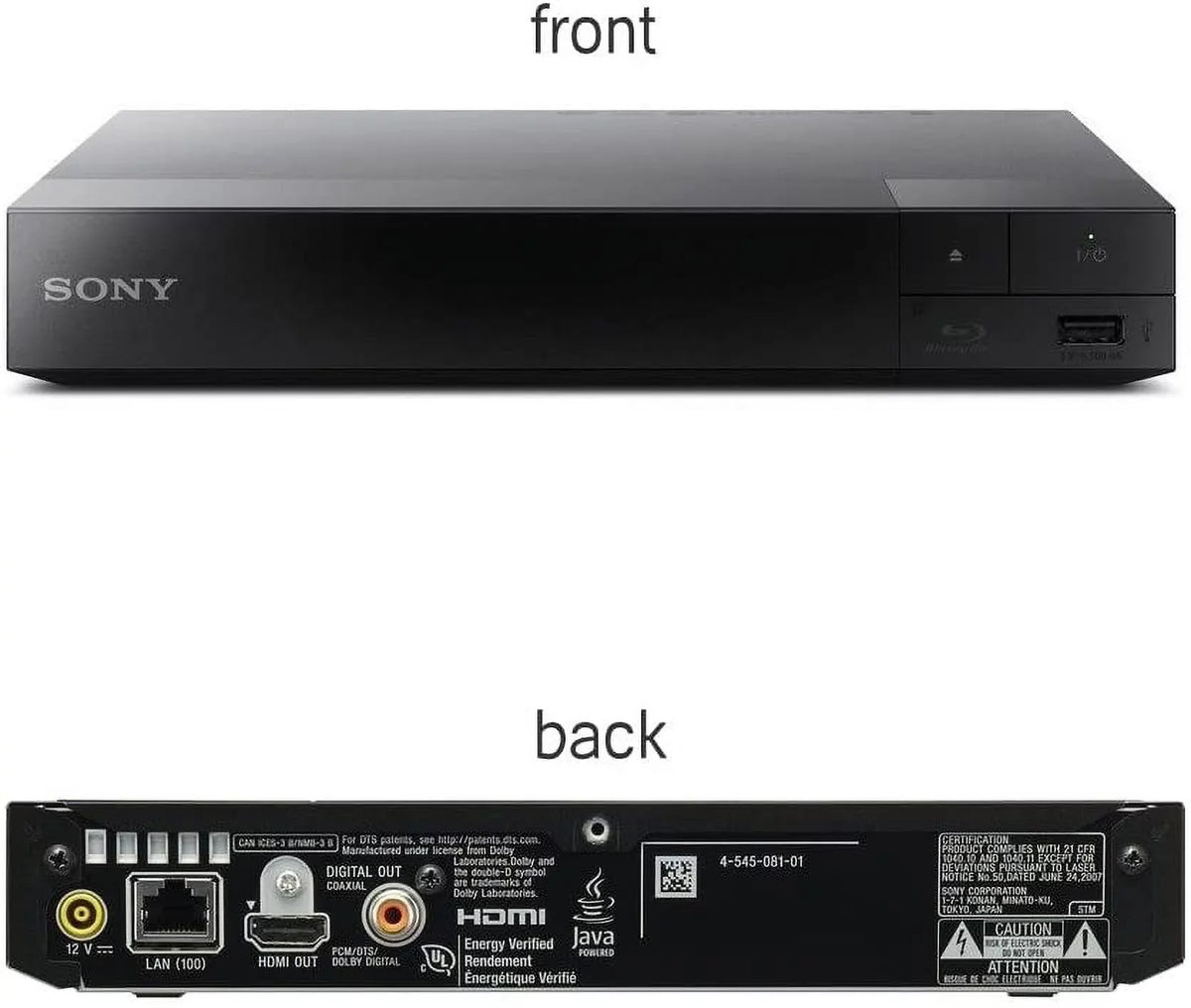 Video Streaming & Screen Mirroring, DVD Players for Tv, HD Bluray Playback, Includes Blue Ray/Cd Player, Full 1080p, Remote Control, HDMI Cable, Cleaning Cloth.  Blu Ray Player with WiFi