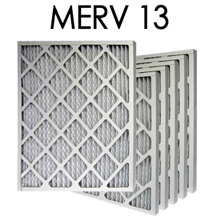 20x20x2 MERV 13 Pleated Air Filter 6PK | 19.5x19.5x1.75 - Actual Size