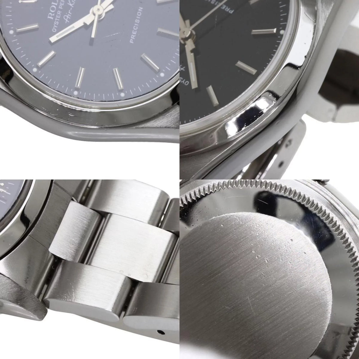 Pre-Owned Rolex 14000M Air King Watch Stainless Steel SS Men's ROLEX (Good)