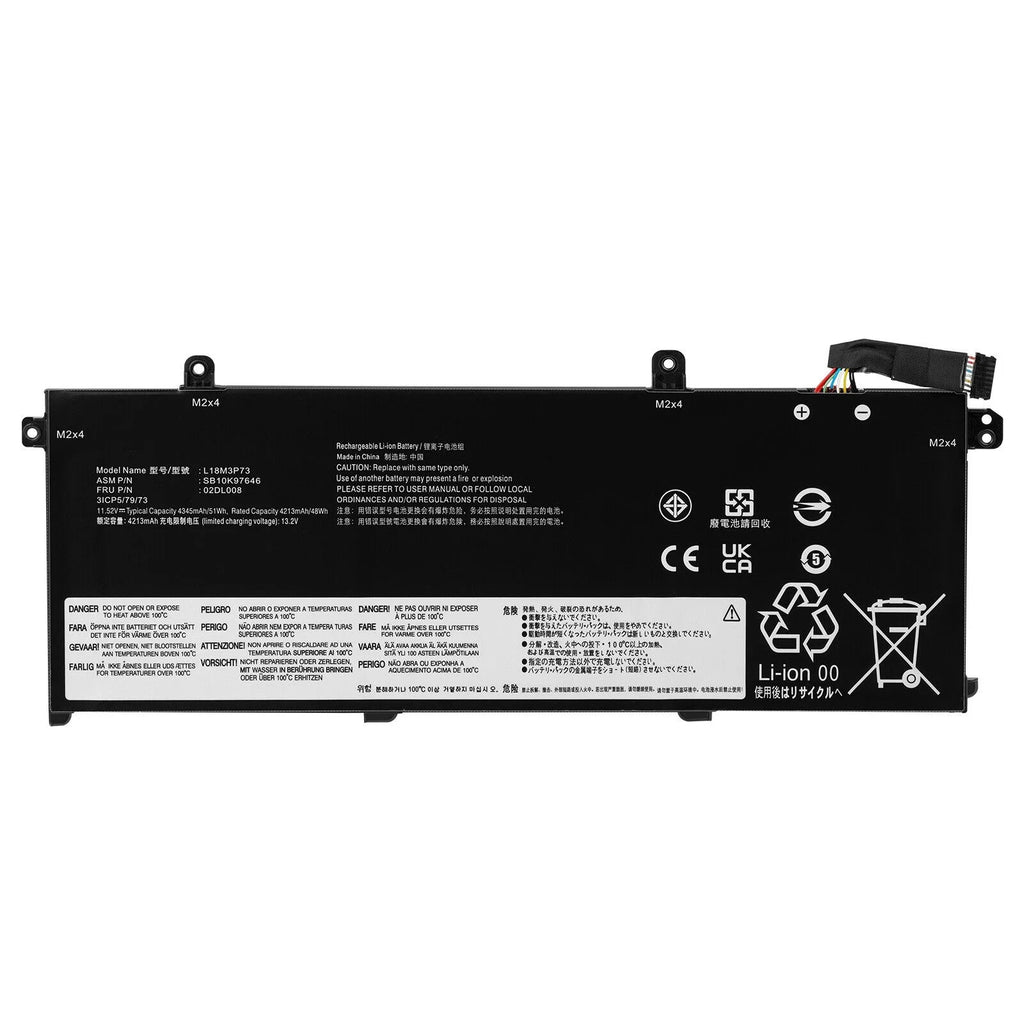 L18C3P72 Battery for  ThinkPad T490 T495 P43S T14 P14s 1st Gen