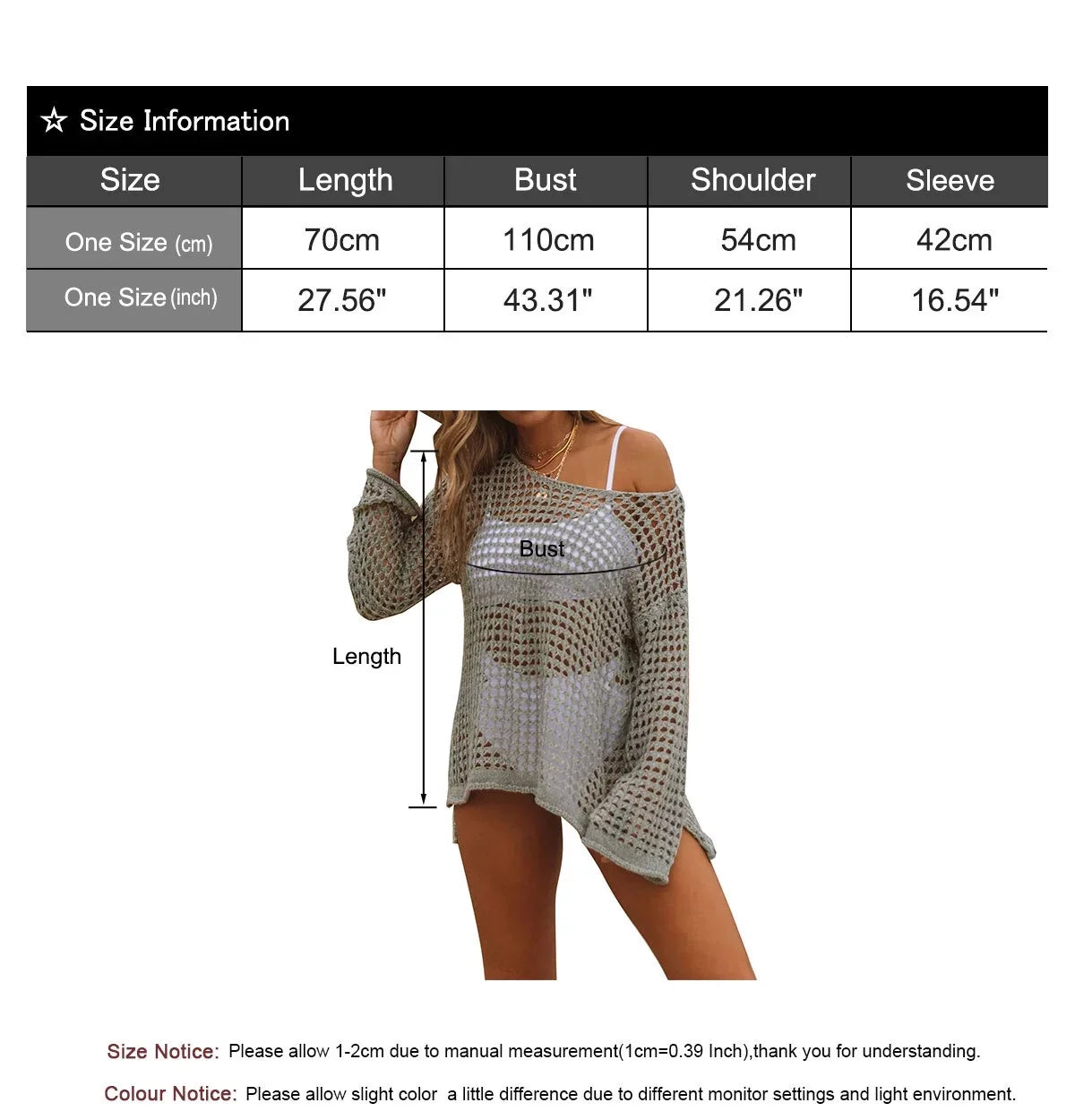Swimsuit wrap Up for Women 2023 Summer Long Sleeve Mesh Crochet Beach Swimwear Bathing Suit protector Up Shermie