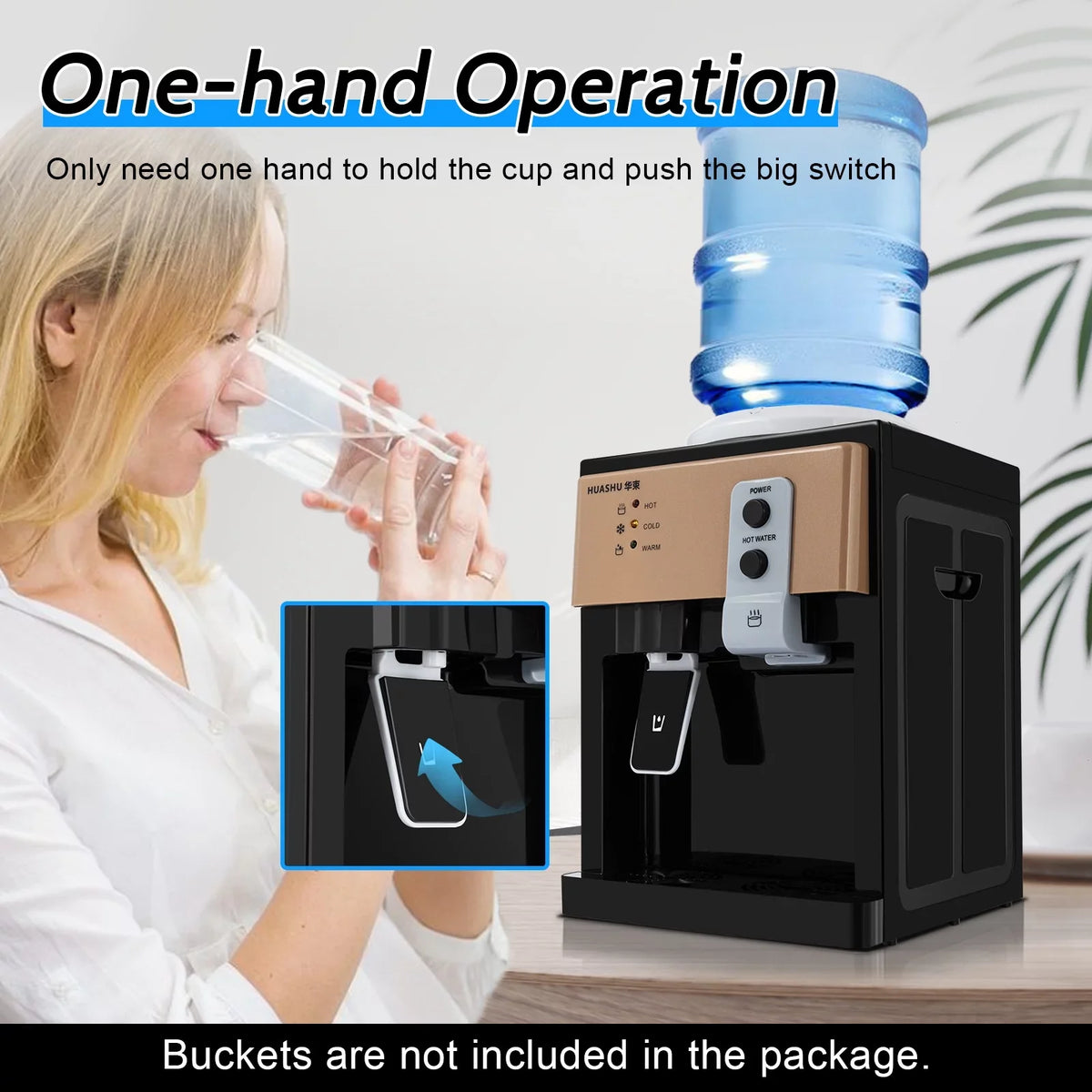 Oukaning liquid Dispenser 110V 5 Gallon Top Loading Hot & Cold liquid Home Office