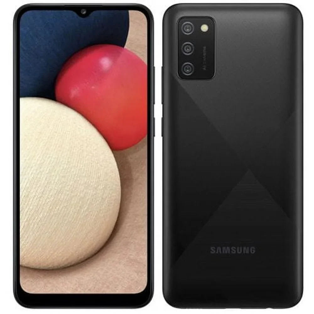 Restored  WFMSAS124DGP5P Galaxy A02s, 32GB, Walmart Family Smartphone, Black (Refurbished)