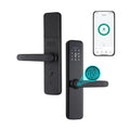 Carevas Smart Lock Fingerprint Lock Door Lock Keypad Door Lock with Handle Fingerprint Electronic Deadbolt Door Lock Smart Door Lock appropriate with APP