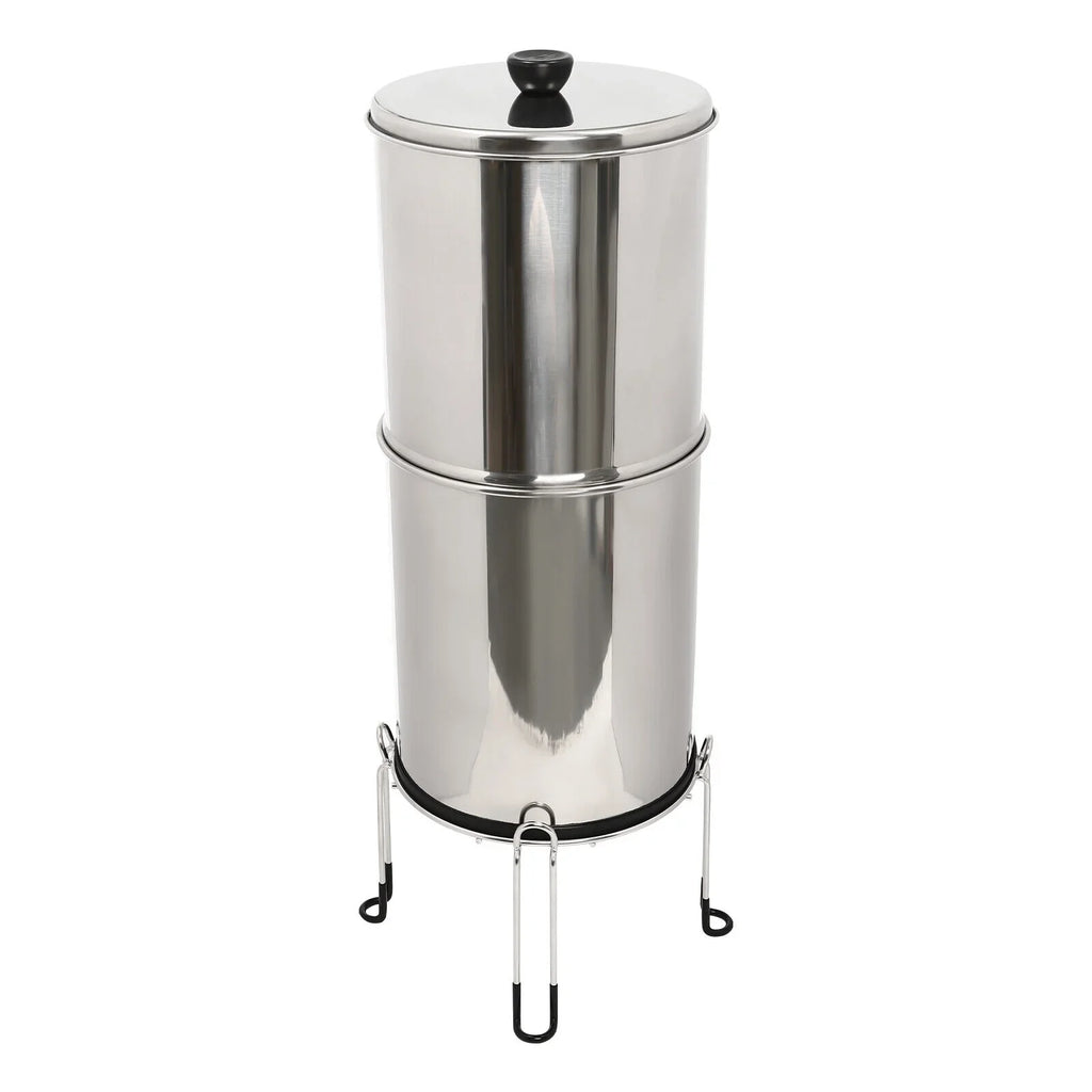 SHZICMY Gravity-fed aqua Filter System 2.25 Gallon Stainless Steel Countertop System
