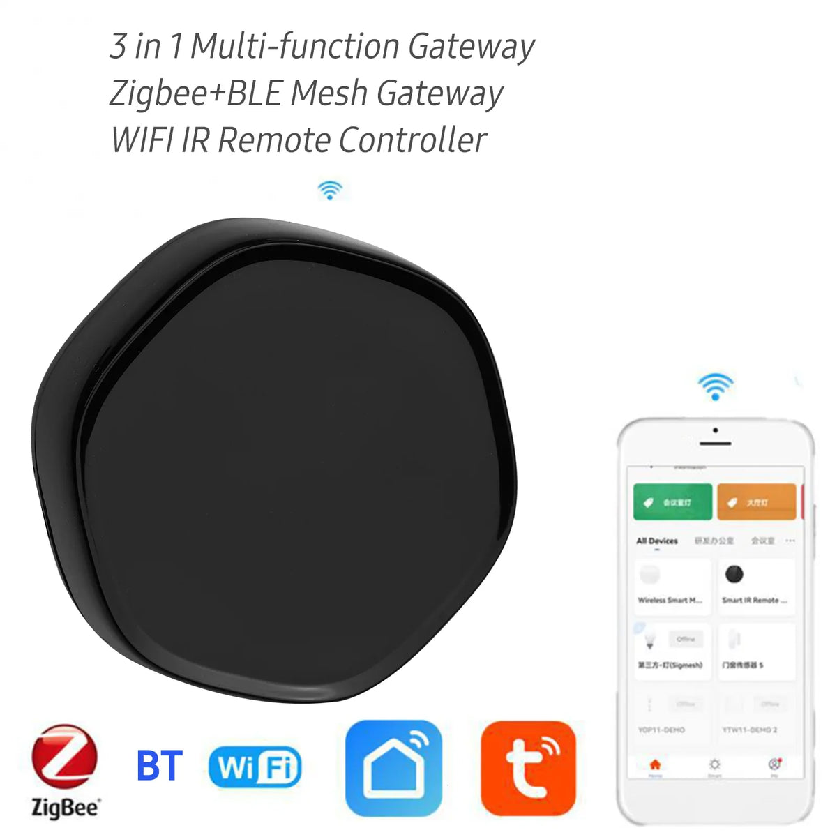 Arealer Wireless Smart Multi-function +BLE Mesh Gate Way WiFi IR Remote Controller Android & iOS Applicable