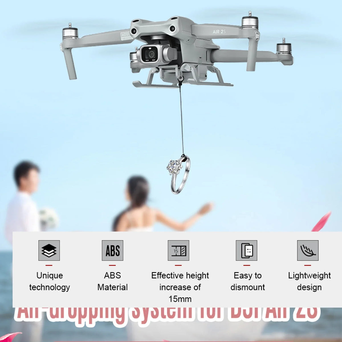 Transport Dispenser,2 Bait Air 2 Bait Payload Mavic Air 2 Drop suitable With Rescue Proposal Professional And Drop With Air 2s/ And Drop suitable Dsfen Ziem Mavic 2 Bait