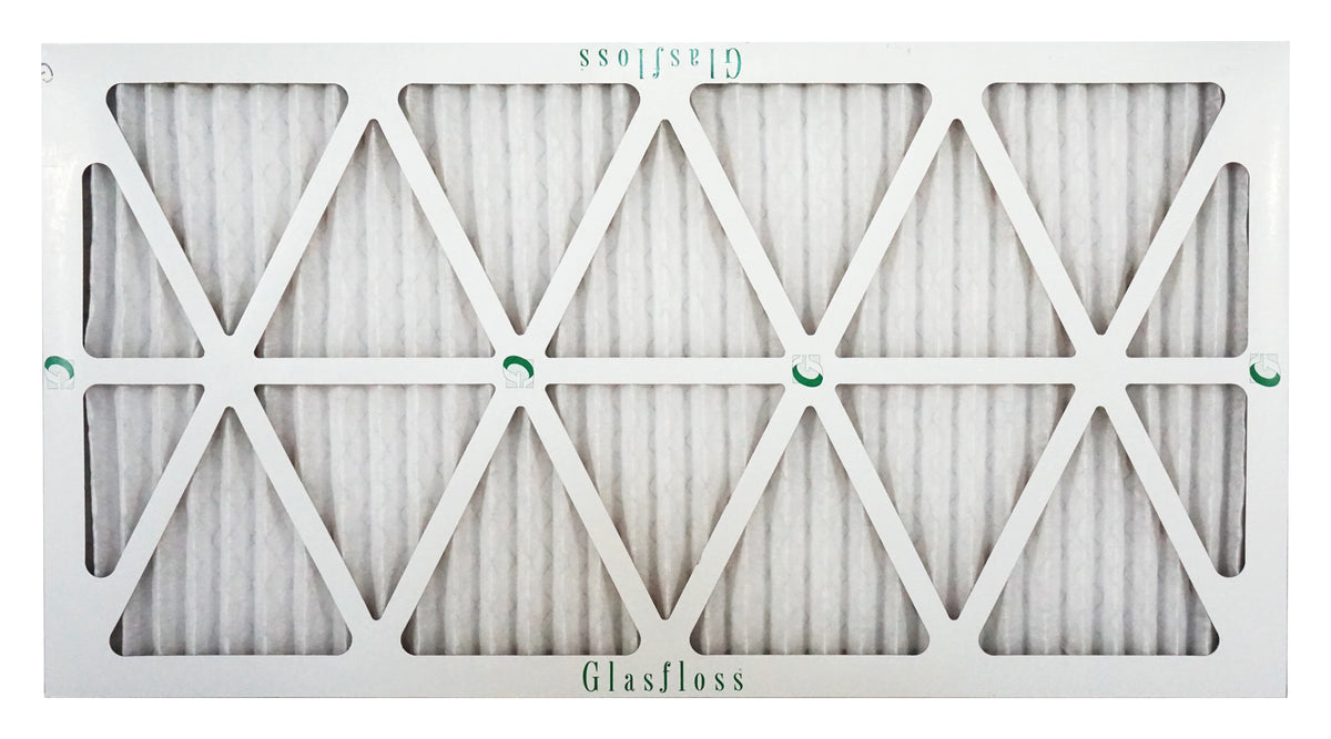 Glasfloss 14x27x1 - MERV 10 -Qty:12 - Furnace Air Filter - Made in USA (Actual Size: 13.5 x 26.5x7/8 inch)