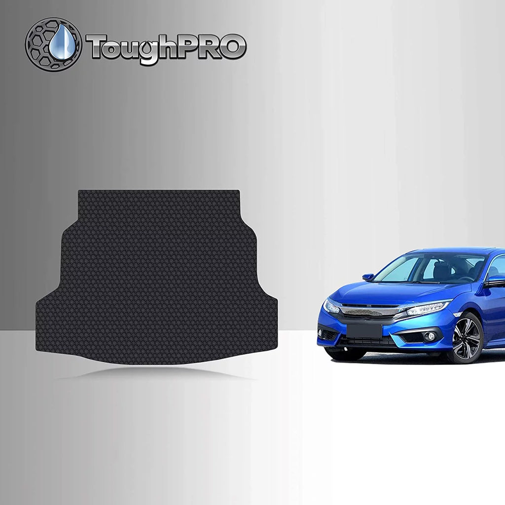 TOUGHPRO Cargo/Trunk Mat Accessories matching with Honda Civic Hatchback - Sport Only - All elements - Heavy Duty - (Made in USA) - 2021