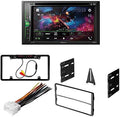KIT4746 Bundle for 1998-2001  Explorer 2 Door W/ Pioneer AVH-241EX Double DIN Car Stereo with Bluetooth/Backup Camera/Installation Kit/in-Dash DVD/CD AM/FM 6.2" Touchscreen Digital Media Receiver