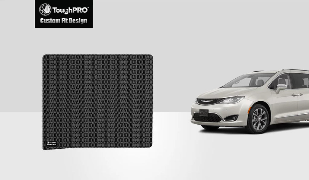 ToughPRO - Cargo Mat appropriate with CHRYSLER Pacifica - All climate Heavy Duty (Made in USA) - Black Rubber - 2003